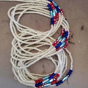 Crystal mood waist beads