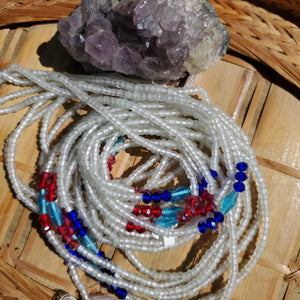 Crystal mood waist beads