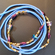 Butterfly crystal waist beads