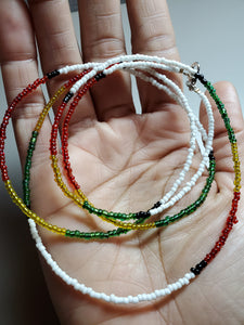 Rasta love waist beads
