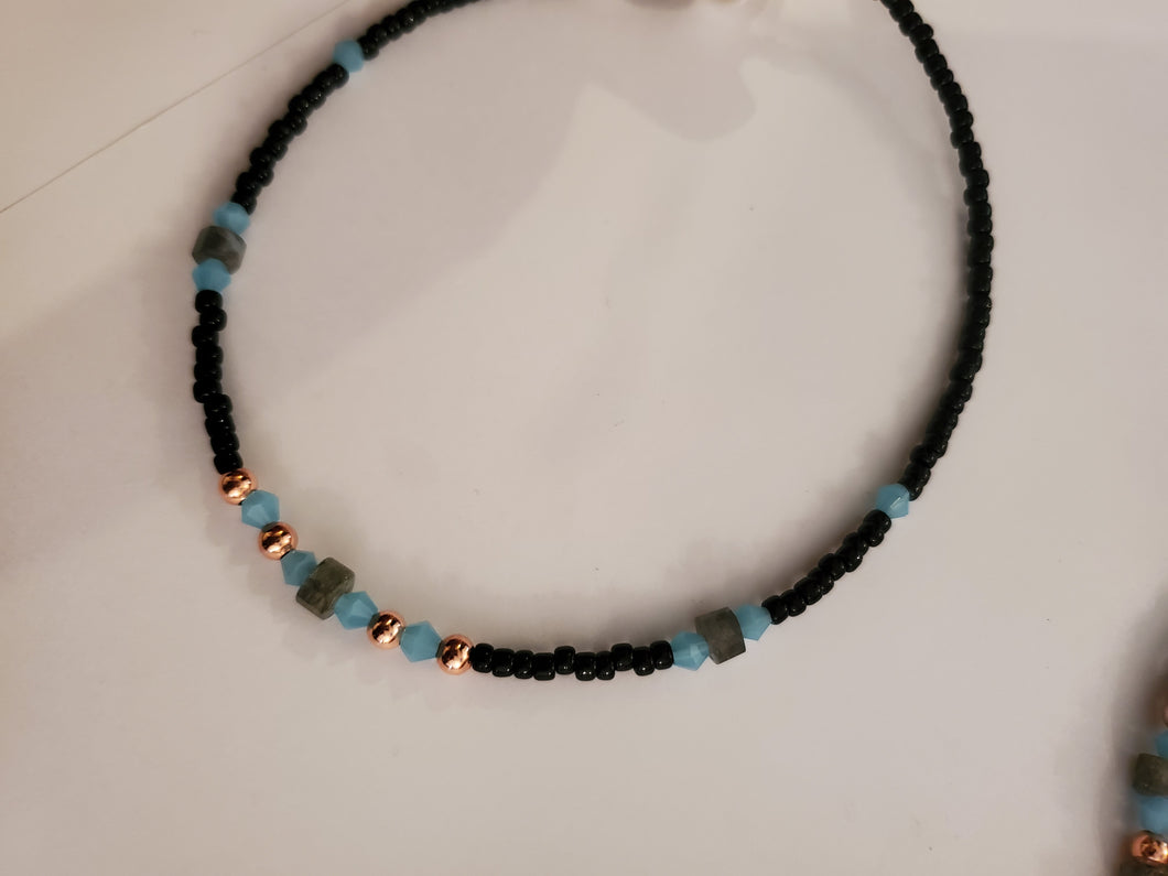 Gemstone anklet