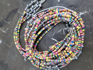 Authentic Pastel mix waist beads