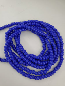 Solid color waist beads