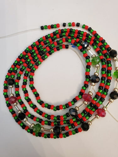 Marcus Garvey color waist beads