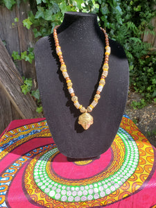African brass pendant