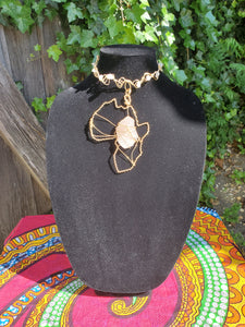 African gemstone necklace