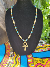 Ankh gemstone necklace
