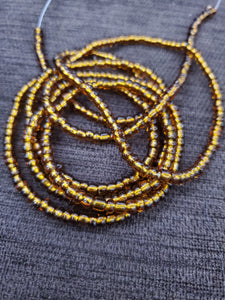 Solid color waist beads