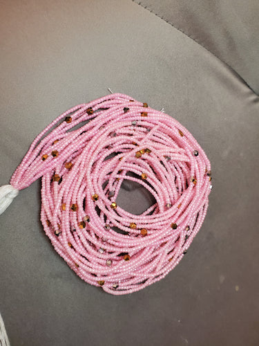 Sparkle Pink waist beads