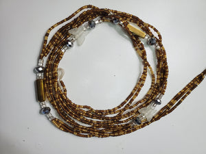 Natural butterfly waist beads