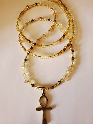Ankh Goddess waist beads