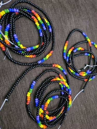 Chakra waist beads