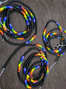 Chakra waist beads