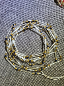 Blue love waist beads