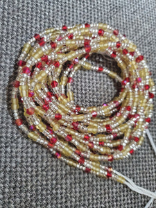 Icy girl waist beads