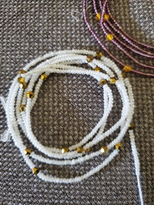 Natural pop waist beads