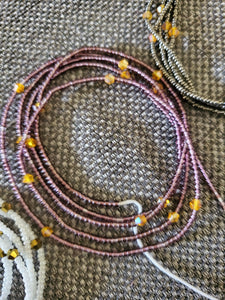 Natural pop waist beads