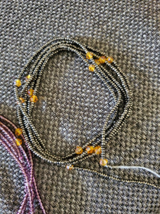 Natural pop waist beads