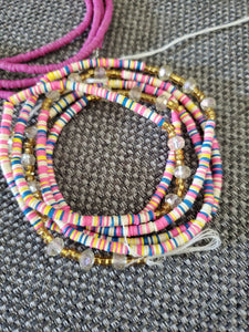 Pretty in Pink waist beads