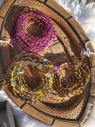 Crystal African bling waist beads