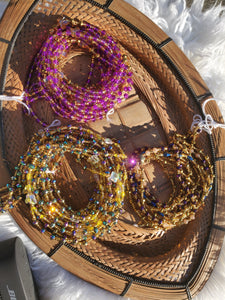 Crystal African bling waist beads