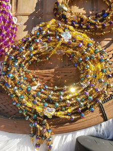 Crystal African bling waist beads
