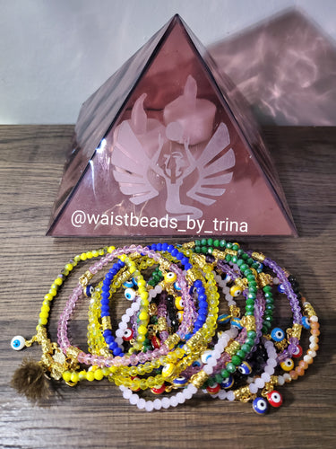 Crystal eye of protection bracelets