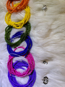 7 chakra waist bead set