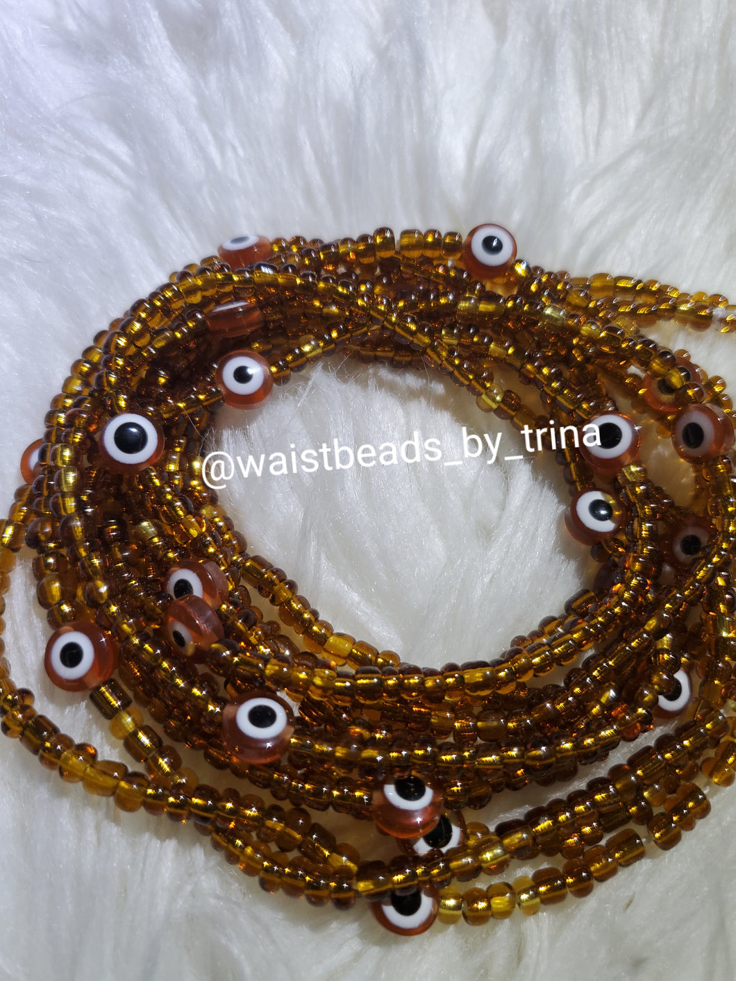 Brown evil eye