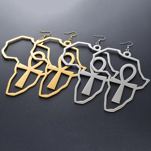 African shape ankh earrings