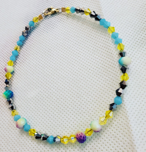Crystal anklet
