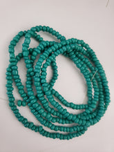 Solid color waist beads