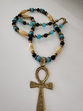Ankh gemstone necklace