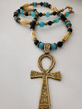 Ankh gemstone necklace