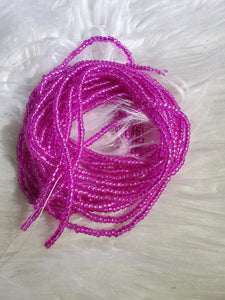 Solid color waist beads