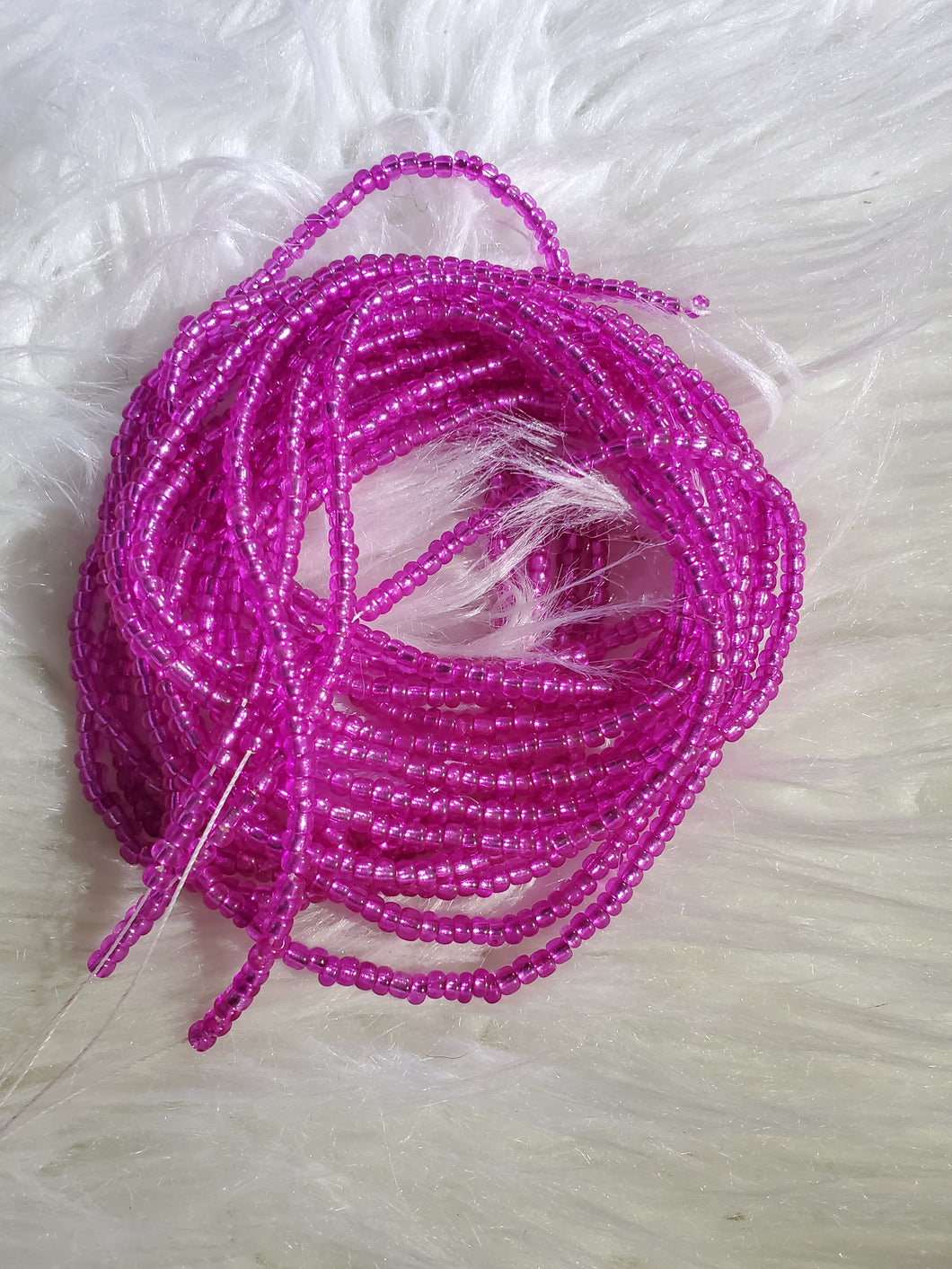 Solid color waist beads