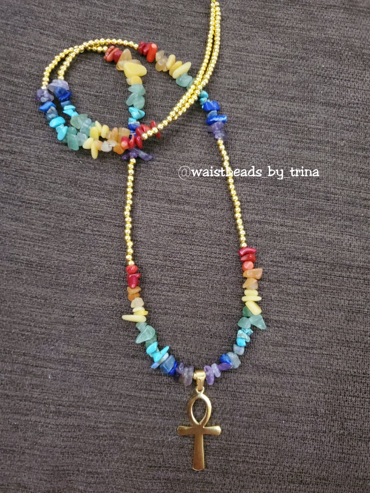 Ankh Chakra waist beads (PRE-order)